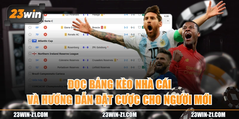 Đọc Bảng Kèo Nhà Cái Và Hướng Dẫn Đặt Cược Cho Người Mới